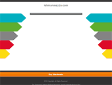 Tablet Screenshot of lehmanmazda.com